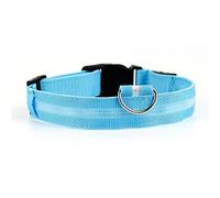 Led Dog Pet Collar Flashing Luminous Creative Dog Cats Adjustable Safety Light Up Nylon Tag Supplies Pets Products Accessories (Blue. X)