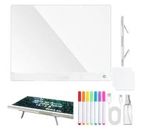 LED Drawing Board - 7-Color 3-Mode Light Up Pad with Stand for Kids | Doodle Glow Board, Drawing Pad for Boys Girls Teens Preschoolers Kindergarten Students Creatives Art Learning Fun