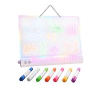 LED Drawing Board | 7 Colors 3 Modes 35cm Light Up Type-C Pad Toy