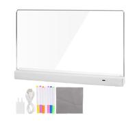 LED Drawing Board for Kids - 1200mAh Rechargeable Writing Supplies, Glow Dry Erase Doodle Board for Creative Sketching and Learning Activities | Illuminated Drawing Pad for Boys Girls Preschoolers