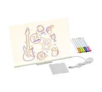 LED Drawing Board for Kids, Light-Up Message Pad, Erasable Doodle Tool, Educational Art Supply, for Boys, Girls, Travel, Home, School, Kindergarten, Creative Play