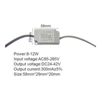 LED Driver 300mA Board 1-3W 3-7W 8-12W 13-18W 19-24W 24-36W LED Power Supply Unit Lighting Transformers For Driver Led Light(8-12W)