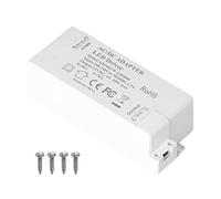 LED Driver DC12V 4A 48W Supply | Short Circuit/Overvoltage/Overtemperature Protection | LED Transformer for Cabinet Lights / MR16 / G4 Bulbs | 100-240V AC to DC Converter