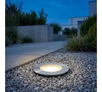 LED Empotrable IP67 Acero Inoxidable Vidrio Níquel Ø12 cm 3000 K Para Suelo