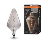 OSRAM Lámpara LED Vintage 1906 ahumada, 4W, 140lm, forma cónica con 193mm de diámetro y casquillo E27, luz blanca cálida, filamento regulable, vida útil de hasta 15.000 horas