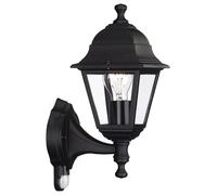 LED Exterior Linterna de Pared con Pir, IP44, Negro - 71422/01/30 MASSIVE