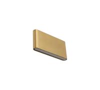 LED Exterior Pared Terraza Aluminio Latón IP54 Up Down 500Lm Wandleuchte