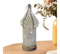 LED Fairy Lights Battery Powered Cordless Lamp | Moroccan Table Light Hollow Carved Portable Decorative Lighting Creating Warm Ambient Glow For Any Space Garden Parties Events Indoors Outdoors Tableto