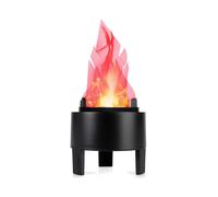 LED Fake Fire Flame Light 3D Flickering Fire Flame Electronic Flame Night Light Prop Simulated Flame Lamp Prop for Halloween Christmas Indoor Party De