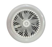 Led Fan Light, Portable E27 Ceiling Fixture, Adjustable Fan Lamp with Bright Illumination, Modern White Lighting Solution, Featuring a Multi-Directional, Abs Material