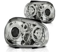 LED Faros de Angel Eyes Ojos Ángel Apto para VW Golf 4 97-03 Con Antiniebla C