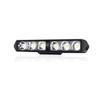 LED Faros Moto Focos 6 LED para Faros Delanteros Lámparas Auxiliares Alto Brillo para Vehículos Eléctricos Scooters Bombillas Modificadas Faros Delanteras(Strobe-1Piece)