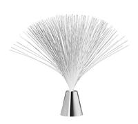 LED Fiber Optic Lamp, Colorful Changing Fiber Optic Mood Novelty Lamp, Plastic Fountain Night Light with Cone Base and Battery Powered for Bedroom Office Decorations
