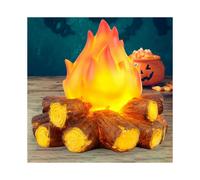 LED Fire Effect Light for Indoor and Outdoor Use - Decorative Resin Mood Lamps - Artificial Flame - No Batteries Required