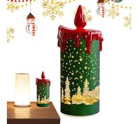 Led Flameless Taper Candles - Flickering Flame for Home Decor | 3D Realistic Candles with Warm Glow Diode & Wax Texture for Wedding, Table, Party and Holiday Celebration