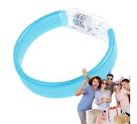 LED Flashing Bracelet - Luminescent Light Up Band, Colour Changing Wrist Accessory, Battery Powered Party Decoration | Ideal For Raves Weddings School Functions Halloween Christmas Evening Gatherings