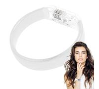 LED Flashing Bracelet - Luminescent Light Up Band, Colour Changing Wrist Accessory, Battery Powered Party Decoration | Ideal For Raves Weddings School Functions Halloween Christmas Evening Gatherings