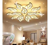 LED Flower Ceiling Light Dimmable with Remote Control Ceiling Lamp Creative Living Room Lamp Acrylic Lampshade Bedroom Dining Room Hotel Room Ceiling Lights Decorative Lighting,84cm