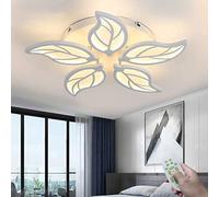 LED Flower Ceiling Light Dimmable with Remote Control Ceiling Lamp Creative Living Room Lamp Acrylic Lampshade Bedroom Dining Room Hotel Room Ceiling Lights Decorative Lighting,55cm