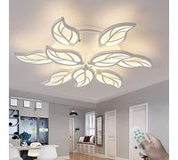 LED Flower Ceiling Light Dimmable with Remote Control Ceiling Lamp Creative Living Room Lamp Acrylic Lampshade Bedroom Dining Room Hotel Room Ceiling Lights Decorative Lighting,62cm