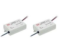 LED Fuente de alimentación 36W 12V 3A ; MeanWell, APV-35-12 (Paquete de 2)