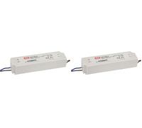 LED Fuente de alimentación 60W 12V 5A ; MW MEAN WELL, LPV-60-12 (Paquete de 2)