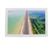 LED -Gabei Foto Frame, Marco de Imagen Digital 17 Pulgadas 16: 10 Relato 100-240V 1080p Calendario de Reloj Resolución para Sala Estar (Enchufe de la UE)