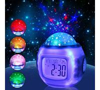 LED Galaxy cielo estrellado proyector noche luz estrella digital despertador decoración lámpara