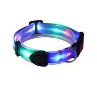 LED - Gluling in The Dark Pet Light Collar, USB recargable Imageproof Design para perros, equipo de seguridad resistente a la intemperie | Collar de visibilidad para m