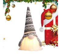 LED Gnome Christmas Doll for Home Decor, Festive Glowing Dwarf Table Lamp Ornament, Christmas Decoration Gnome Doll with Soft Light for Holiday Decor, Adorable Gnome Tabletop Accent for Seasonal Displ