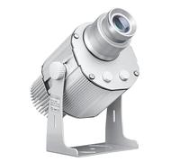 LED GOBO Logo Proyector de mesa Rotor Zoom Manual Control remoto personalizado GOBO Company Shop Publicidad Signos (Plata, 110W)