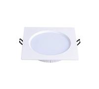 LED Grille Panel Ceiling Lights Unique Square Design Recessed Downlight Professional Aluminum Window Exhibition Gallery Hotel Embedded Integrated Spotlight Home,White-Natural Light_12W