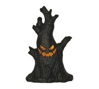 LED HALLOWEEN HALLOWEEN LIMES - DECORACIÓN FACE GHOST POLORYS POSEMENT | Velas de batería de árbol de cepa, iluminación segura y aterradora para Navidad, alféizar de la ventana, chimenea, cocina, spa