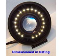 LED Halo Proyección Corto Largo Faro Delantero 71/2" Negro Cuerpo de Metal