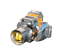 LED Headlights Strong Light Zoomable Head Mounted Super Bright Flashlight for Outdoor Snowy Night Fishing Miner Lamp