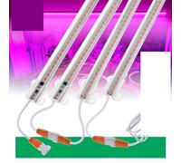 LED indoor plant growth lamp full spectrum flower and succulent potted plant cultivation lamp(Purple Red Light,Set)