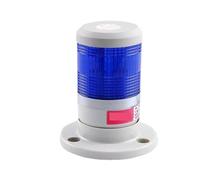 LED Industrial rojo amarillo azul verde torre de señal lámpara de advertencia pila de luz aparato de alarma 12V 24V 110V 220V(Blue 110v)