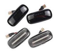 LED Intermitentes Luz LED Señal Giro Dinámica Lámpara Marcador Guardabarros Lateral para A3 S3 8L 2000-2003 A8 D2 1999-2002 TT 8N 2000-2006, 2 Uds. Intermitente Lateral(2PCS Dynamic Crystal)