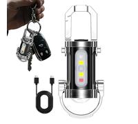 LED Keychain Flashlight - Small Multifunctional Waterproof Light for Outdoors, Camping, Hiking, Nighttime Work, Emergencies, Travel, Kids, Adults, Seniors, and Everyday Use Home Decor