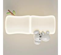 LED Kids Room Cartoon Panda/Monkey/Koala Light White Shape Hardwired Wall Lamp 3 Color Mode Rectangular Art Lighting Fixture for Children Room(Koala,1