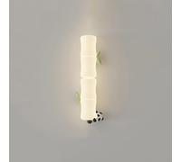 LED Kids Room Cartoon Panda/Monkey/Koala Light White Shape Hardwired Wall Lamp 3 Color Mode Rectangular Art Lighting Fixture for Children Room(Panda,2