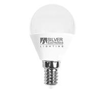 Bombilla led decorativa silver electronis esferica 7w=70w - e14 - 5000k - 620 lm - luz blanca - a+