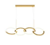 LED Lámpara Colgante Metal Oro Cocina 4-flammig B: 92 CM 3000K Pendelleuchte