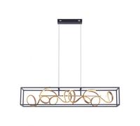 LED Lámpara Colgante Regulable Metal Negro Oro 110 CM 3000K Mesa Pendelleuchte