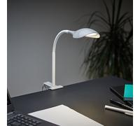LED Lámpara con Pinza Gris Flexarm Blanco Moderno Tipo Cabeza Flexible Ingeniero