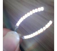 LED Lámpara de Cils Lumineux Halloween Clignotant Faux Cils Lumières de Nuit, Modo ajustable Clignotant Faux Cils Lumières de Nuit, No Greffe Halloween Fête de Noël (Blanco)