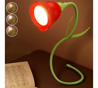 LED Lámpara De Lectura Portátil, Luz De Lectura Recargable Con 3 Iluminacións Y 3 De Brillo, 360°Flexible Luz De Lectura, Luzs de Cuello Para Estudio, Trabajar Y Leer Noche - Rosa Eterna Luces Regalo