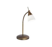 LED Lámpara de Mesa Flexible Cristal Latón Antiguo Regulable 45CM G9 Incl.