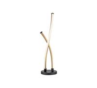 LED Lámpara de Mesa Regulable Salón Negro Oro 48,5CM 13W Tischleuchte Moderno