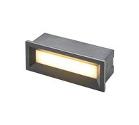 LED Lámpara de pared exterior 'Lachlain' (Moderno) en Negro hecho de Aluminio (1 llama,) de Lucande | lámpara de pared empotrable para exteriores, aplique para pared exterior/fachada, para vivienda